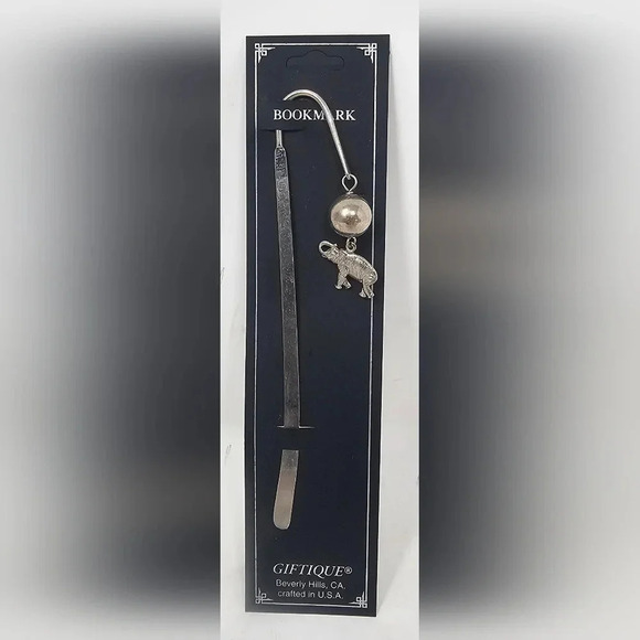 Giftique Metal Elephant Charm Bookmark - Picture 1 of 3